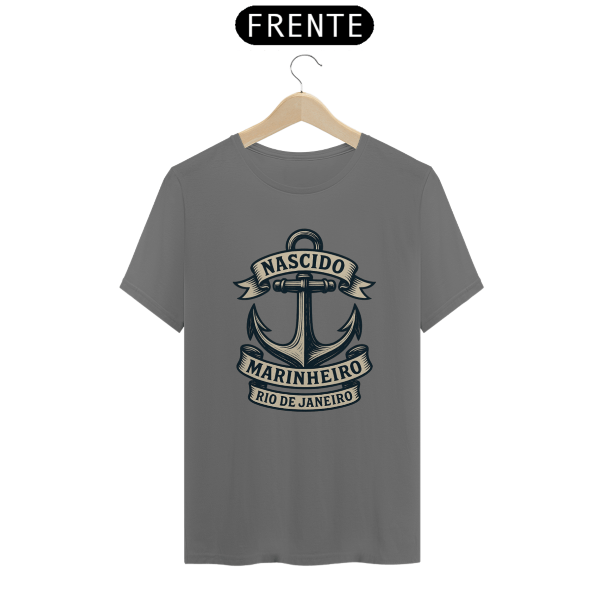 Nome do produto: Camiseta Nascido Marinheiro Rio de Janeiro - Vida no Mar, Navegação e Estilo de Vida Náutico