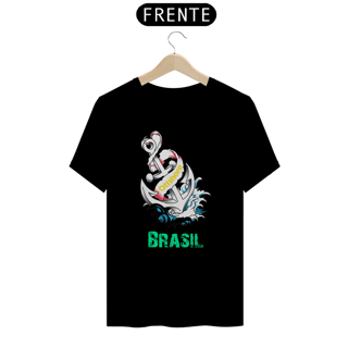 Camiseta Offshore Brasil - Moda Náutica Profissional, Trabalho Embarcado e Plataforma de Petróleo