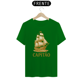 Nome do produto Camiseta Capitão Náutica - Estilo Marinheiro 100% Algodão Quality - Estampa Exclusiva