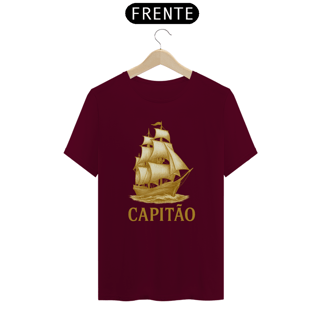 Nome do produto Camiseta Capitão Náutica - Estilo Marinheiro 100% Algodão Quality - Estampa Exclusiva