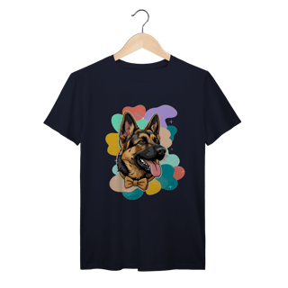 Nome do produto T-Shirt Prime Unissex - Pastor Alemão de Gravata