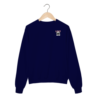Nome do produto Moletom Fechado Pug Love – Estampa Fofa de Cachorro (Sem Bolso)