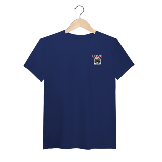 Nome do produto T-Shirt Pima Pug Love – Camiseta Fofa e Premium para Pet Lovers