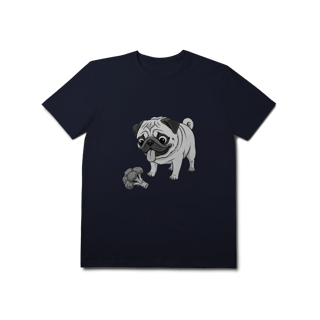 Nome do produto T-Shirt Prime Pug & Brócolis – Camiseta Divertida para Pet Lovers