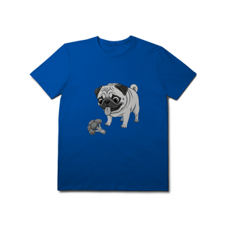 Nome do produto T-Shirt Prime Pug & Brócolis – Camiseta Divertida para Pet Lovers