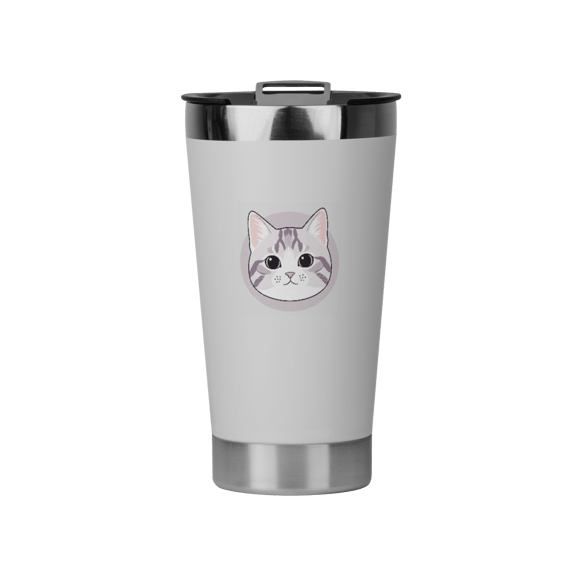 Copo Térmico Gato Fofo American Shorthair - Ideal para Café, Chá e Bebidas Geladas