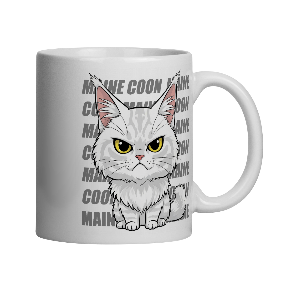 Nome do produto: Caneca Maine Coon Rabugento - Presente para Amantes de Gatos