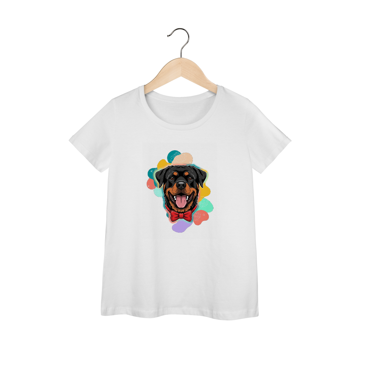 Nome do produto: Camisa Feminina Baby Long Prime - Rottweiler de Gravata Borboleta