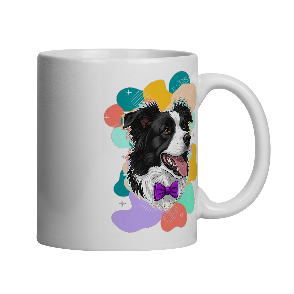 Nome do produto: Caneca Border Collie - Gravata Borboleta