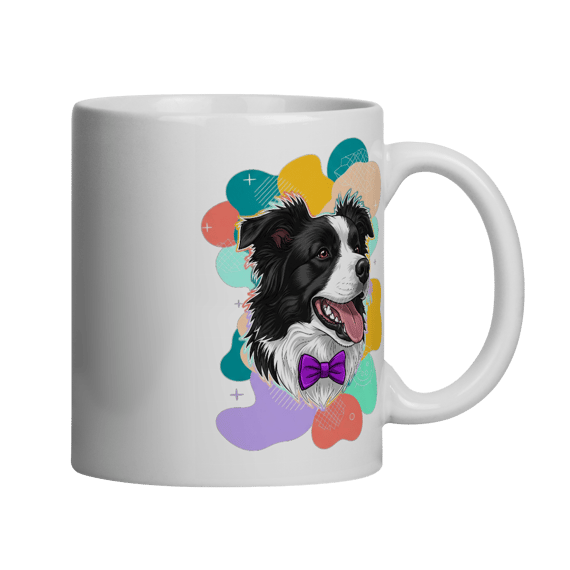 Caneca Border Collie - Gravata Borboleta