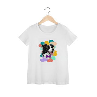 Camisa Feminina Baby Long Prime - Border Collie