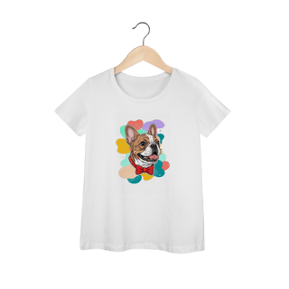 Camisa Feminina Baby Long Prime - Bulldog Francês