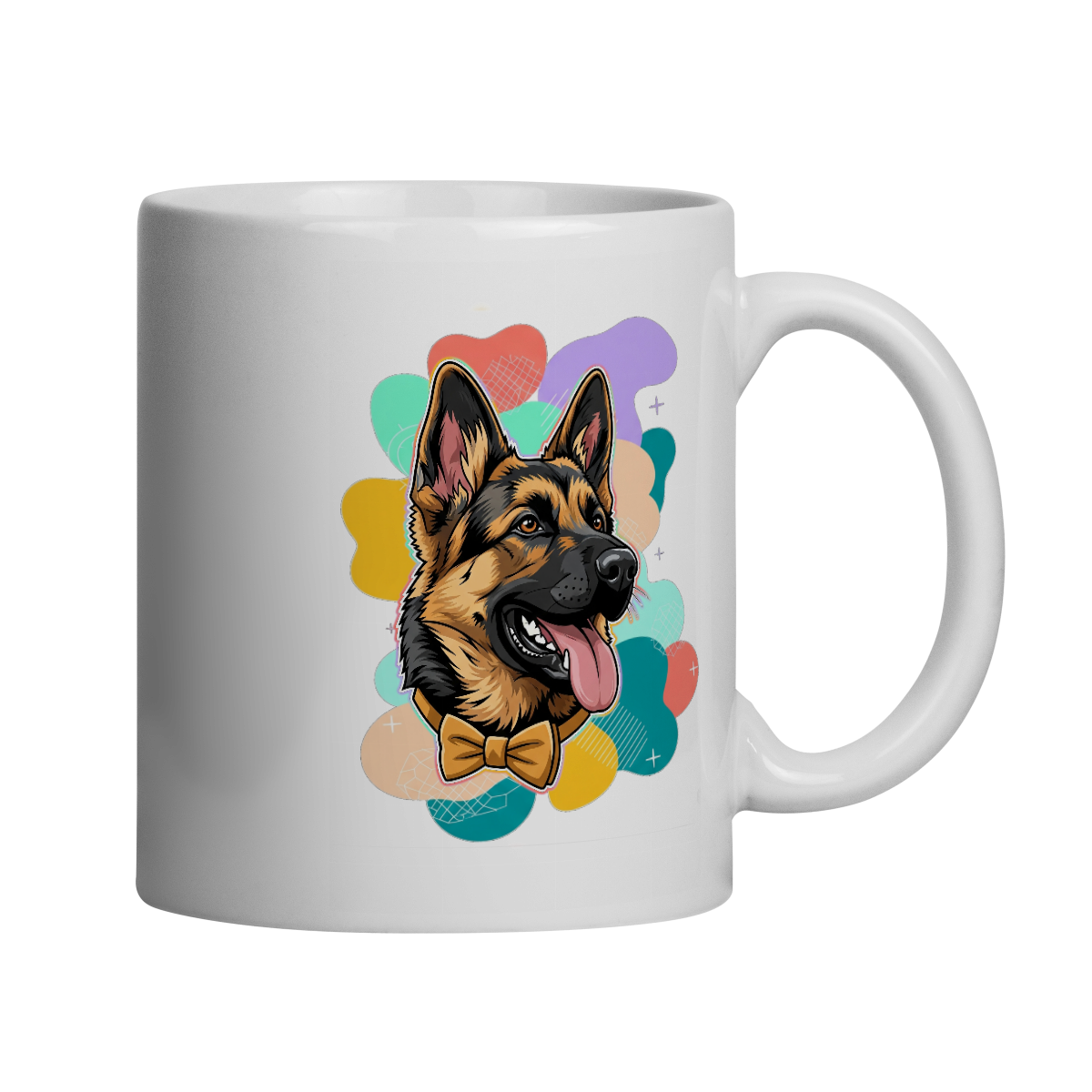Nome do produto: Caneca - Pastor Alemão de Gravata