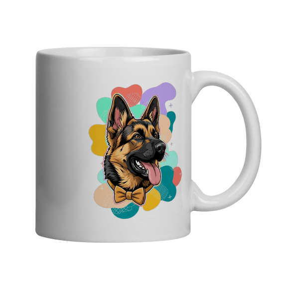 Caneca - Pastor Alemão de Gravata