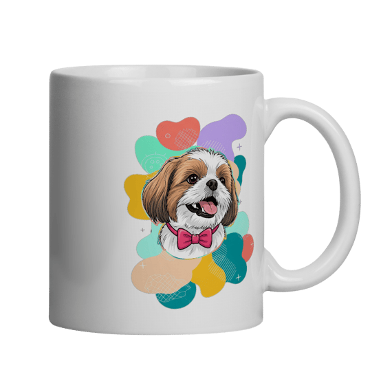 Caneca - Shih-Tzu com Gravata