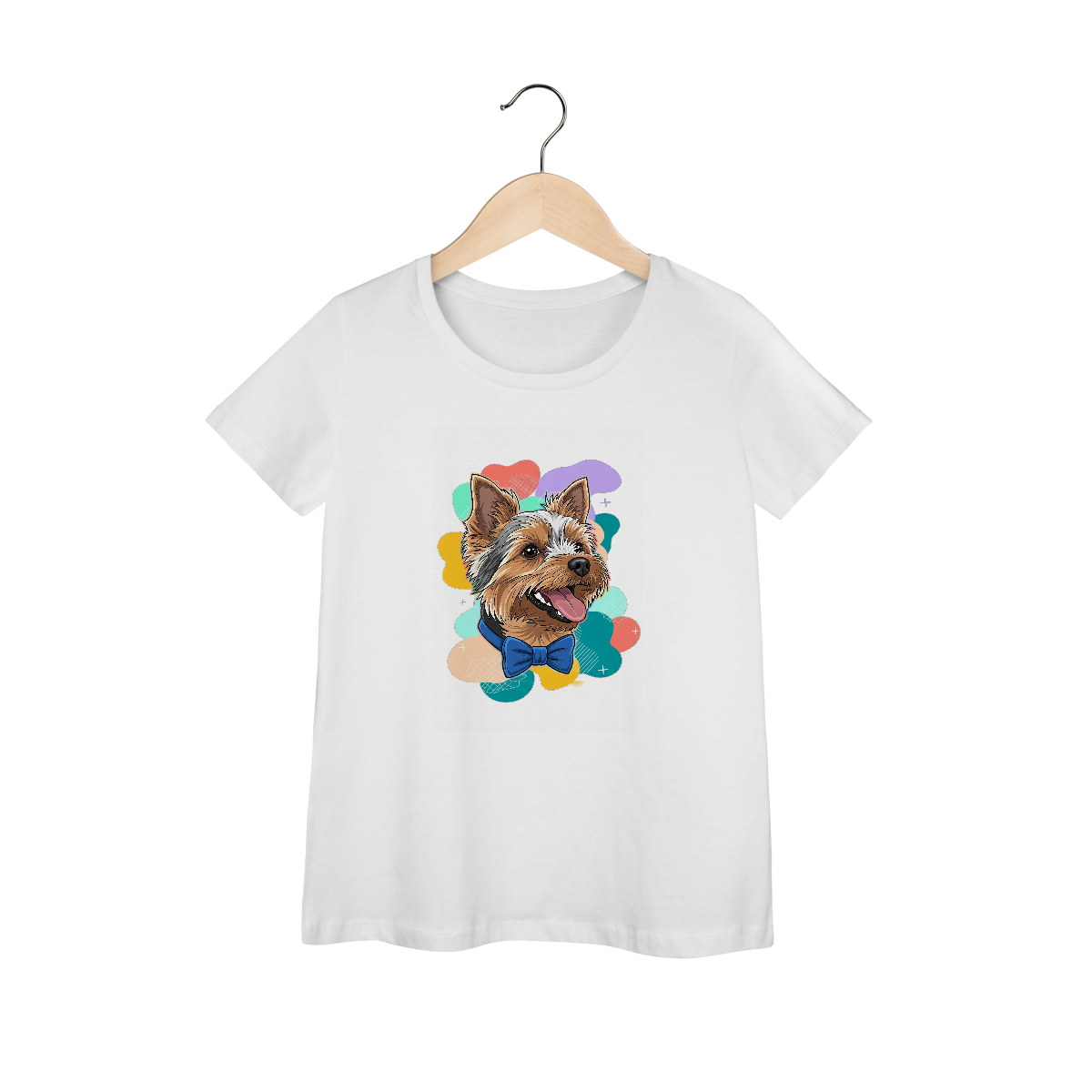 Nome do produto: Camisa Feminina Baby Long Prime - Yorkshire com Gravata