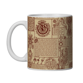 Nome do produto Caneca Dachshund & Lovecraft - Necronomicão