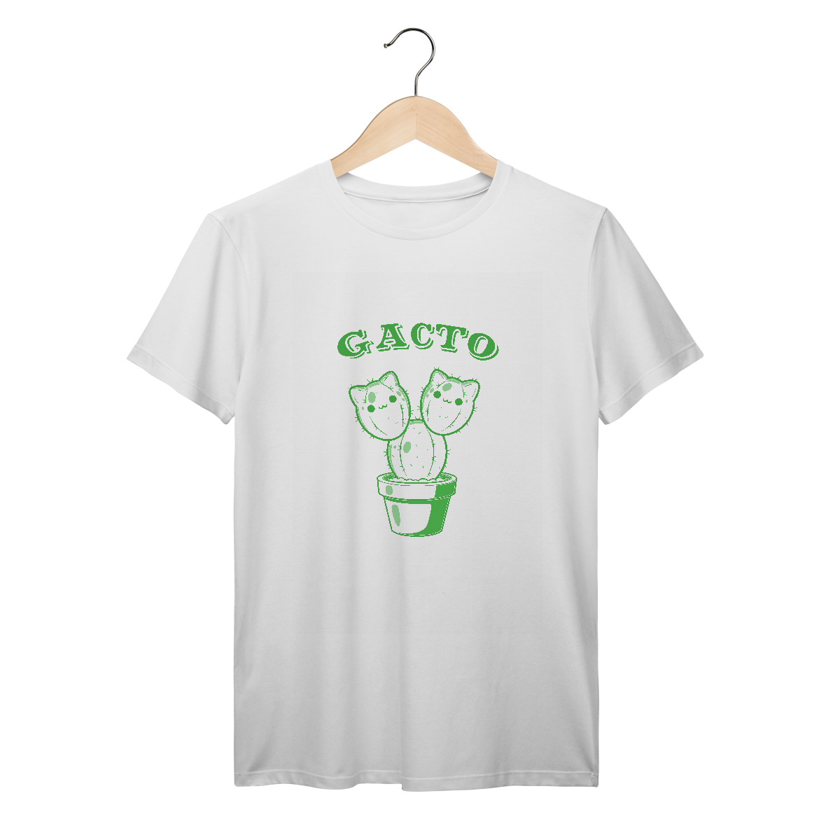 Nome do produto: Camiseta Gacto Cacto Gato Unissex