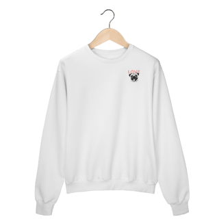 Nome do produto Moletom Fechado Pug Love – Estampa Fofa de Cachorro (Sem Bolso)