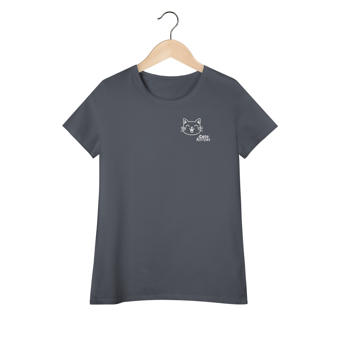 Nome do produto: Baby Look Feminina Gato Cute Kittens - Blusa de Gatinho Fofa