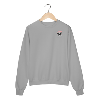 Nome do produto Moletom Fechado Pug Love – Estampa Fofa de Cachorro (Sem Bolso)