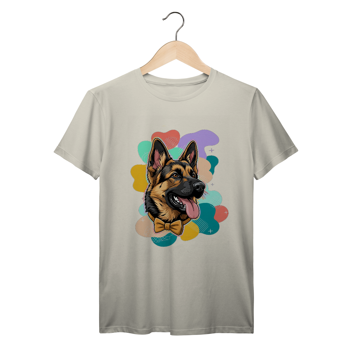 Nome do produto: T-Shirt Prime Unissex - Pastor Alemão de Gravata