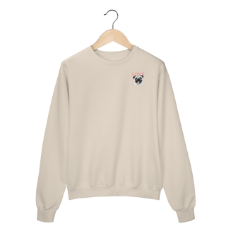 Nome do produto Moletom Fechado Pug Love – Estampa Fofa de Cachorro (Sem Bolso)