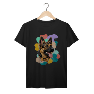 Nome do produto T-Shirt Prime Unissex - Pastor Alemão de Gravata