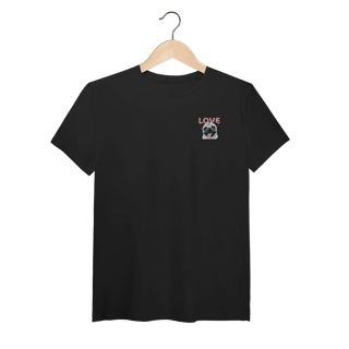 Nome do produto T-Shirt Pima Pug Love – Camiseta Fofa e Premium para Pet Lovers