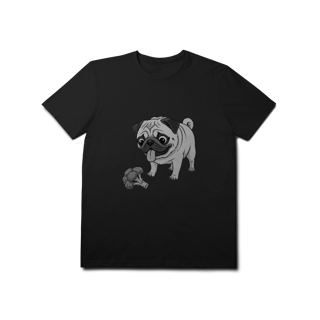 Nome do produto T-Shirt Prime Pug & Brócolis – Camiseta Divertida para Pet Lovers