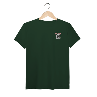 Nome do produto T-Shirt Pima Pug Love – Camiseta Fofa e Premium para Pet Lovers