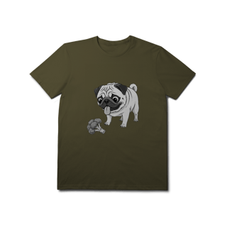 Nome do produto T-Shirt Prime Pug & Brócolis – Camiseta Divertida para Pet Lovers