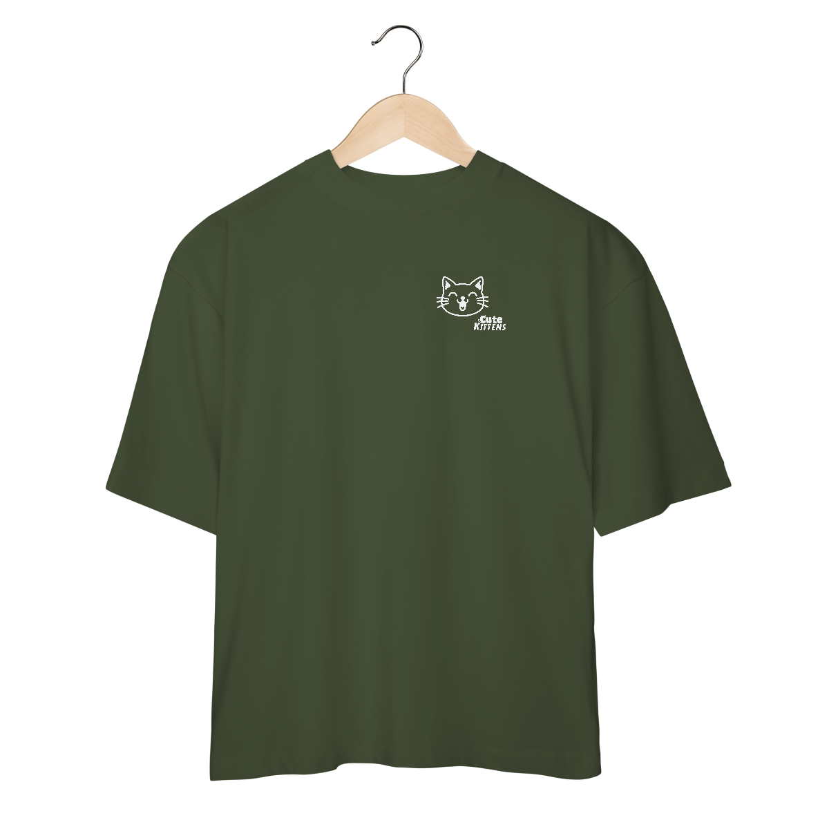 Nome do produto: Camiseta Oversize Gato Meow Kitten - Camisetão Streetwear