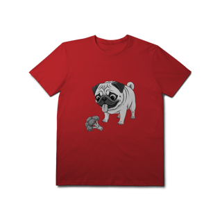 Nome do produto T-Shirt Prime Pug & Brócolis – Camiseta Divertida para Pet Lovers