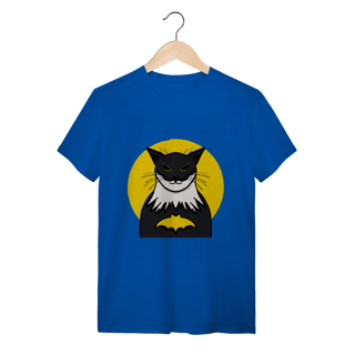 Nome do produtoCamiseta Bat-Gato: O Herói Felino da Noite - Moda Geek
