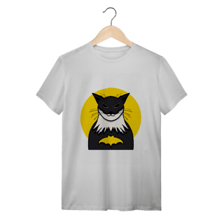 Nome do produtoCamiseta Bat-Gato: O Herói Felino da Noite - Moda Geek