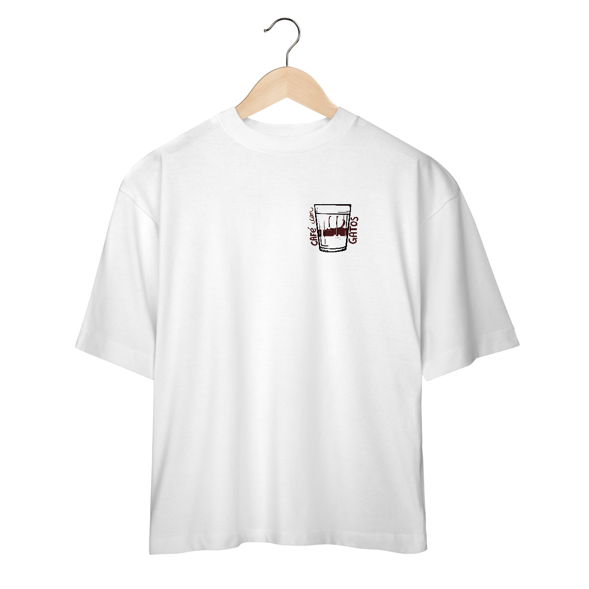 Nome do produto: Camiseta Oversized com Estampa \