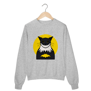 Nome do produtoMoletom Fechado Bat-Gato: O Herói Felino da Noite - Moda Geek