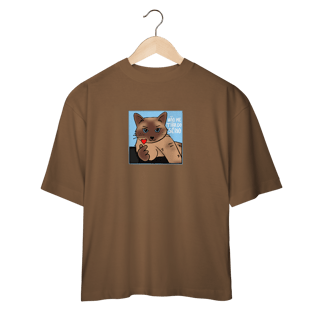 Nome do produtoCamiseta Oversized Gato 