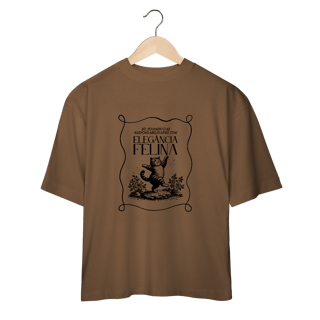 Nome do produtoCamiseta Oversized Fugindo Responsabilidades com Elegância Felina | Catmosfera