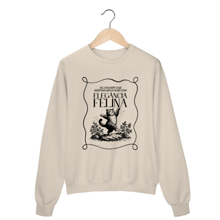 Nome do produtoMoletom Fugindo Responsabilidades com Elegância Felina | Conforto Catmosfera