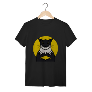 Nome do produtoCamiseta Bat-Gato: O Herói Felino da Noite - Moda Geek