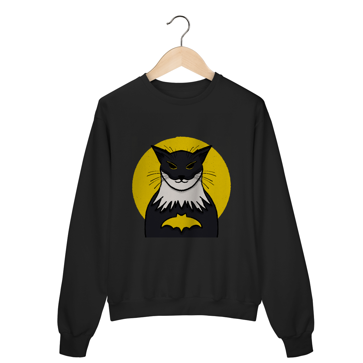 Nome do produto: Moletom Fechado Bat-Gato: O Herói Felino da Noite - Moda Geek