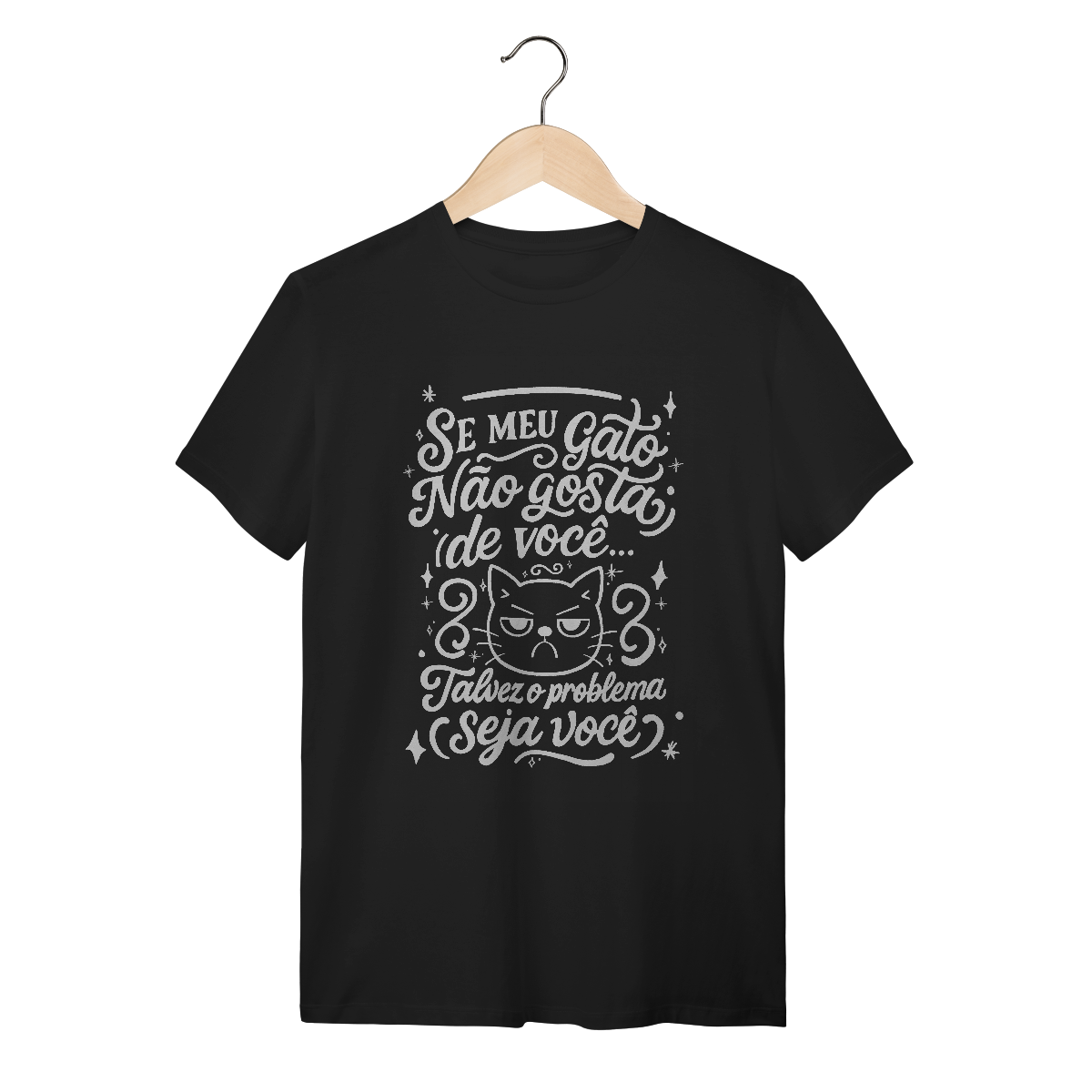 Nome do produto: Camiseta Humor Gato \
