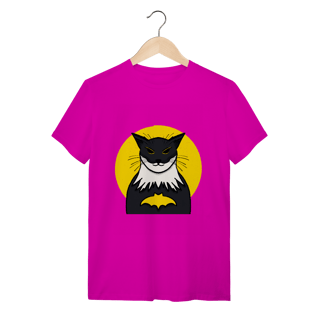 Nome do produtoCamiseta Bat-Gato: O Herói Felino da Noite - Moda Geek