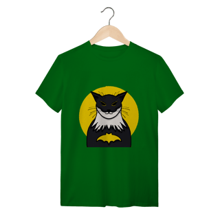 Nome do produtoCamiseta Bat-Gato: O Herói Felino da Noite - Moda Geek
