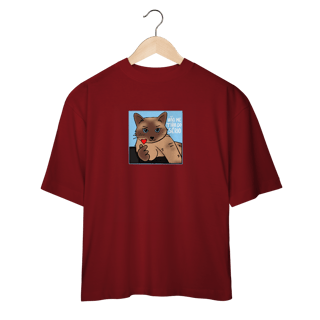 Nome do produtoCamiseta Oversized Gato 