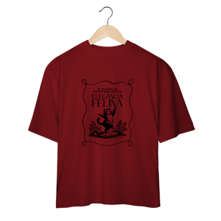 Nome do produtoCamiseta Oversized Fugindo Responsabilidades com Elegância Felina | Catmosfera