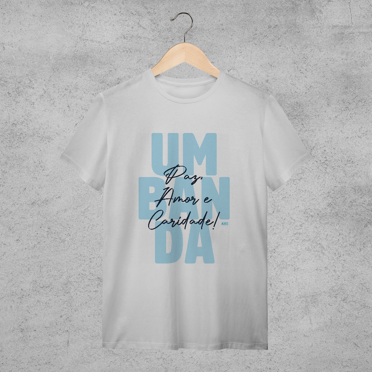 Nome do produto: T-Shirt Quality - Umbanda paz, amor e caridade