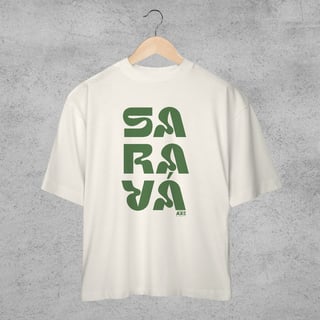 Nome do produto Camiseta Oversized - Axé e Repeito